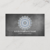 CARTE DE VISITE MANDALA LOGO CUSTOMISÉ YOGA INSTRUCTEUR (Devant)