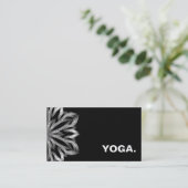 CARTE DE VISITE MANDALA LOGO CUSTOMISÉ YOGA INSTRUCTEUR (Debout devant)