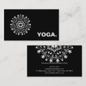 CARTE DE VISITE MANDALA LOGO CUSTOMISÉ YOGA INSTRUCTEUR (Devant / Derrière)