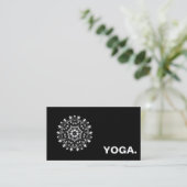 CARTE DE VISITE MANDALA LOGO CUSTOMISÉ YOGA INSTRUCTEUR (Debout devant)