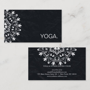 CARTE DE VISITE MANDALA LOGO CUSTOMISÉ YOGA INSTRUCTEUR