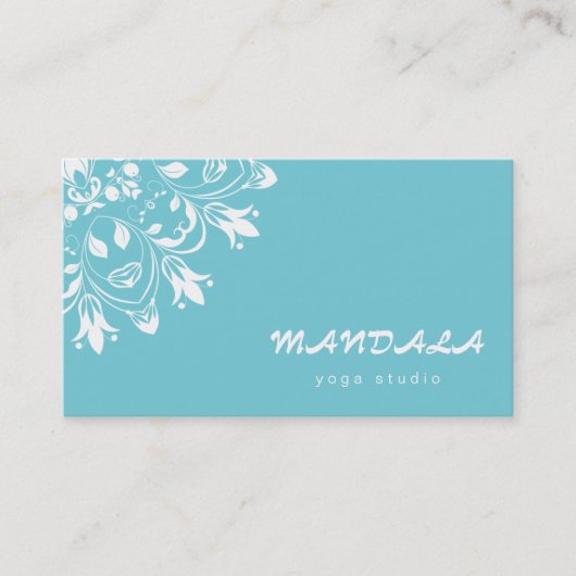 CARTE DE VISITE MANDALA LOGO CUSTOMISÉ YOGA INSTRUCTEUR (Devant)