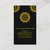 CARTE DE VISITE MANDALA LOGO CUSTOMISÉ YOGA INSTRUCTEUR (Dos)