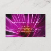 CARTE DE VISITE MANDALA LOGO CUSTOMISÉ YOGA INSTRUCTEUR (Dos)