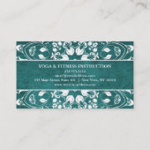 CARTE DE VISITE MANDALA LOGO CUSTOMISÉ YOGA INSTRUCTEUR (Dos)