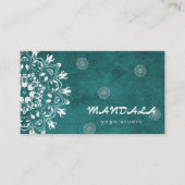 CARTE DE VISITE MANDALA LOGO CUSTOMISÉ YOGA INSTRUCTEUR (Devant)