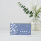 CARTE DE VISITE MANDALA LOGO CUSTOMISÉ YOGA INSTRUCTEUR (Debout devant)