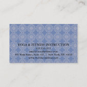 CARTE DE VISITE MANDALA LOGO CUSTOMISÉ YOGA INSTRUCTEUR (Dos)