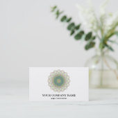 CARTE DE VISITE MANDALA LOGO CUSTOMISÉ YOGA INSTRUCTEUR (Debout devant)