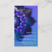 Carte De Visite Mandala Lotus Bleu (Dos)