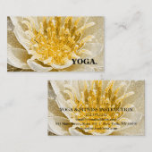 CARTE DE VISITE MANDALA LOTUS INSTRUCTEUR YOGA CUSTOMISÉ (Devant / Derrière)