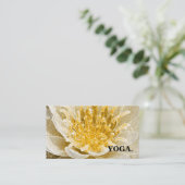 CARTE DE VISITE MANDALA LOTUS INSTRUCTEUR YOGA CUSTOMISÉ (Debout devant)