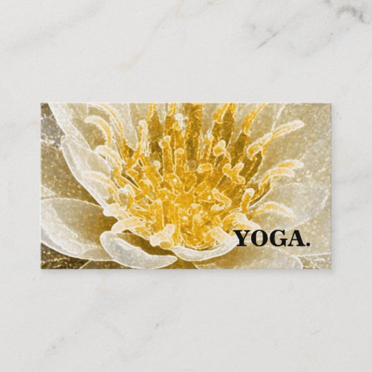CARTE DE VISITE MANDALA LOTUS INSTRUCTEUR YOGA CUSTOMISÉ (Devant)