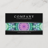 Carte De Visite Mandala moderne de nénuphar (Devant)