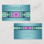 Carte De Visite Mandala moderne de nénuphar - mis à jour (Devant / Derrière)