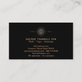 Carte De Visite *~* Mandala Moon Alchemy Shaman Géométrie Sacrée (Dos)