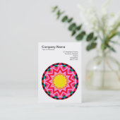 Carte De Visite Mandala Motif 01 (Debout devant)