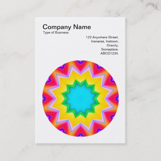 Carte De Visite Mandala Motif 010 (Devant)