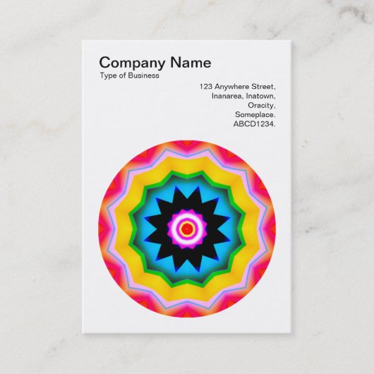 Carte De Visite Mandala Motif 011 (Devant)
