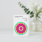 Carte De Visite Mandala Motif 013 (Debout devant)