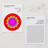 Carte De Visite Mandala Motif 014 (Devant / Derrière)