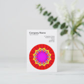 Carte De Visite Mandala Motif 014 (Debout devant)
