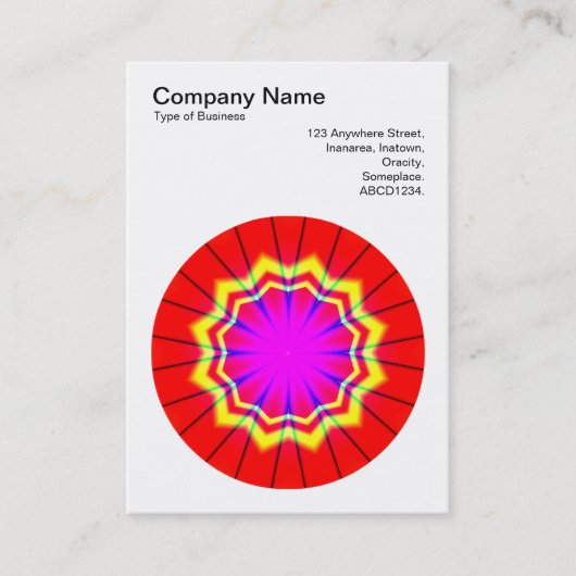 Carte De Visite Mandala Motif 014 (Devant)