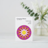 Carte De Visite Mandala Motif 015 (Debout devant)