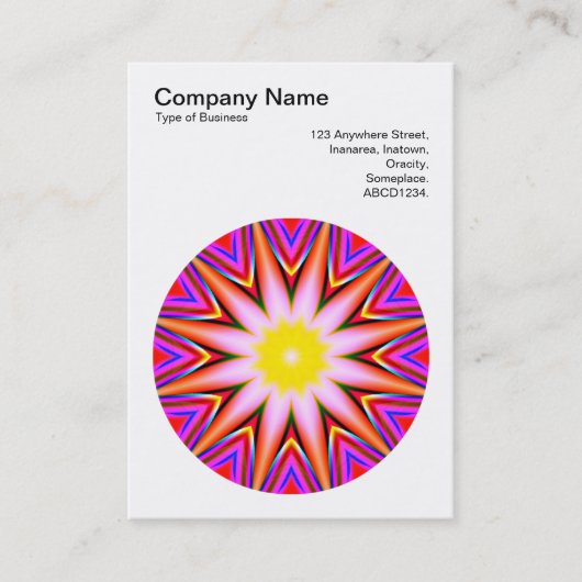Carte De Visite Mandala Motif 015 (Devant)