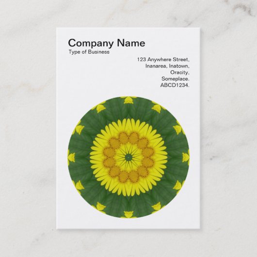 Carte De Visite Mandala Motif 021 (Devant)