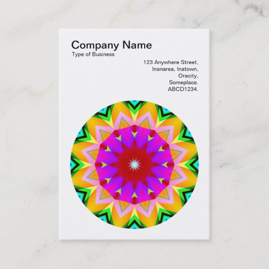 Carte De Visite Mandala Motif 027 (Devant)