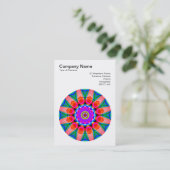 Carte De Visite Mandala Motif 028 (Debout devant)
