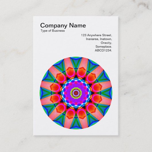 Carte De Visite Mandala Motif 028 (Devant)