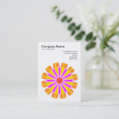 Carte De Visite Mandala Motif 03 (Debout devant)