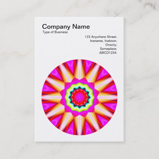 Carte De Visite Mandala Motif 030 (Devant)