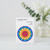 Carte De Visite Mandala Motif 06 (Debout devant)