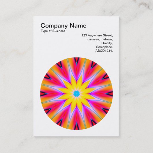 Carte De Visite Mandala Motif 08 (Devant)