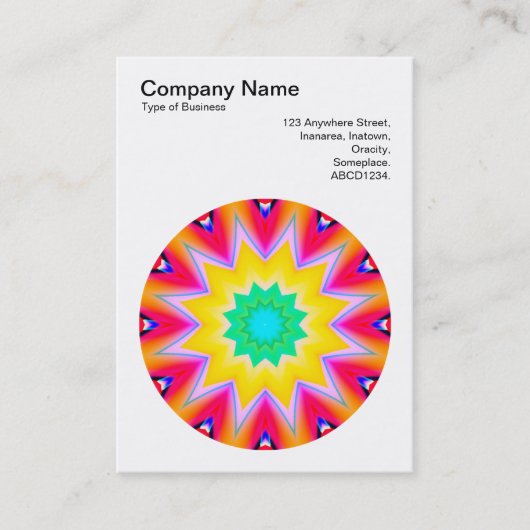 Carte De Visite Mandala Motif 09 (Devant)