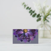 Carte De Visite Mandala mystique Fleur de Lotus | Nouvel âge (Debout devant)