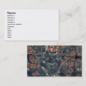 Carte De Visite Mandala (parchemin peint) (Devant / Derrière)