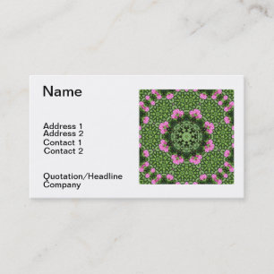 Carte De Visite Mandala rose posé de Lotus