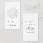 Carte De Visite Mandala simple (Devant / Derrière)