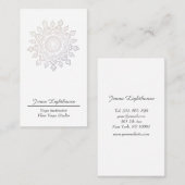 Carte De Visite Mandala simple (Devant / Derrière)