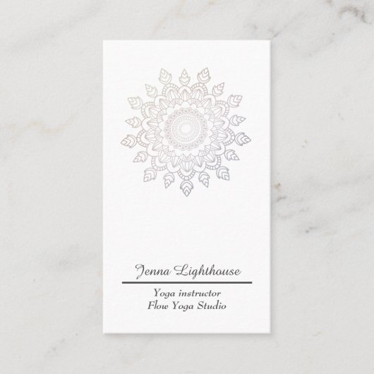 Carte De Visite Mandala simple (Devant)