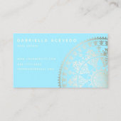 Carte De Visite Mandala solaire élégant Businesscards - couleur (Dos)