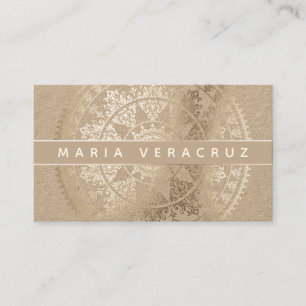 Carte De Visite Mandala solaire élégant Businesscards - couleur