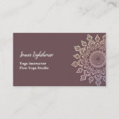 Carte De Visite mandala spécifique au client (Devant)