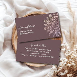 Carte De Visite mandala spécifique au client