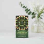 Carte De Visite Mandala tropical de Lotus (Debout devant)