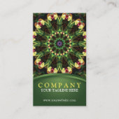 Carte De Visite Mandala tropical de Lotus (Devant)